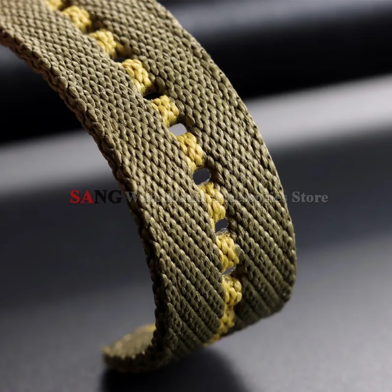Universal Nylon Canvas Watch Band – Military Sport Woven Fabric Replacement Strap