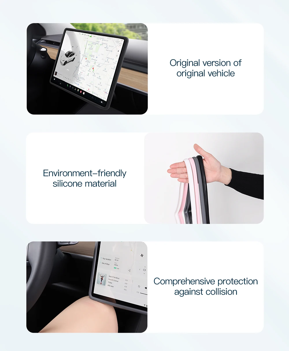 For Tesla Model 3 Y Highland Juniper 2025 Silicone Protective Trim Internal rear