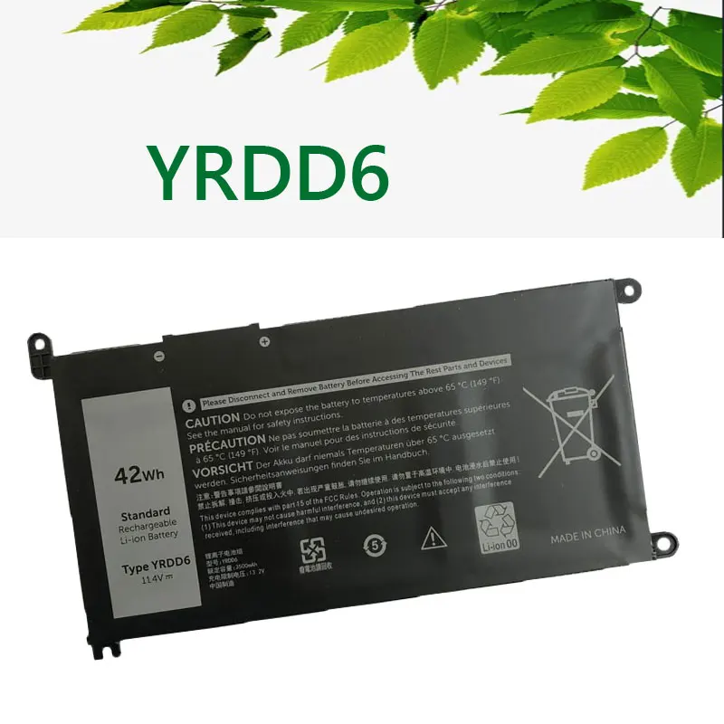 

YRDD6 Laptop Battery For Dell Inspiron 5482 5480 5481 5485 5491 5591 5593 3583 3310 2-in-1 3493 3582 3593 3793 5584 5493 5585