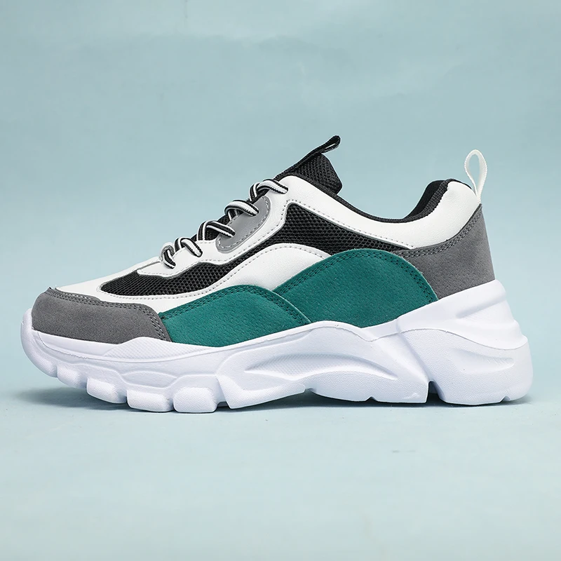 Women's Solid Color Simple Sneakers, Lace-Up Thick-Soled Sports and Casual Shoes, Breathable Low-Top White Shoes, Suitable for All Seasons, Suitable for Daily Life