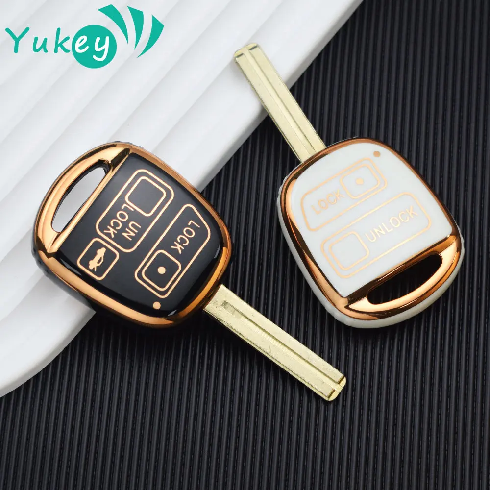 2-Button Key Fob Case Replacement For Toyota Yaris, RAV4, Prado, Corolla, Camry - Includes Blade & Repair Kit 9 thumbnail image