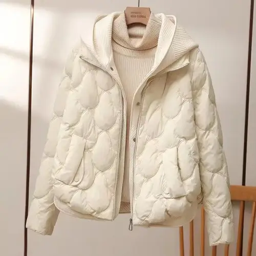 2025 Fashion Coats Korean Style Loose Cropped Coat Women Jacket Women Parkas Warm Puffer Jackets Casual Coat New Winter Clothes - Image 3
