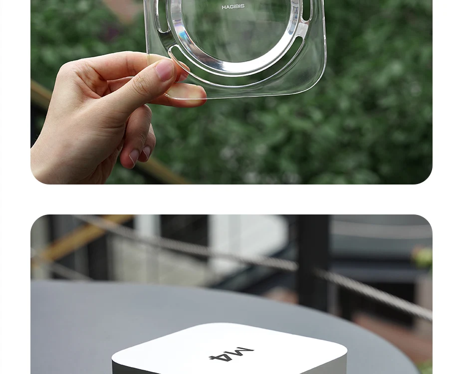 Transparent Dust-proof Stand for Mac mini M4/M4 Pro Hagibis