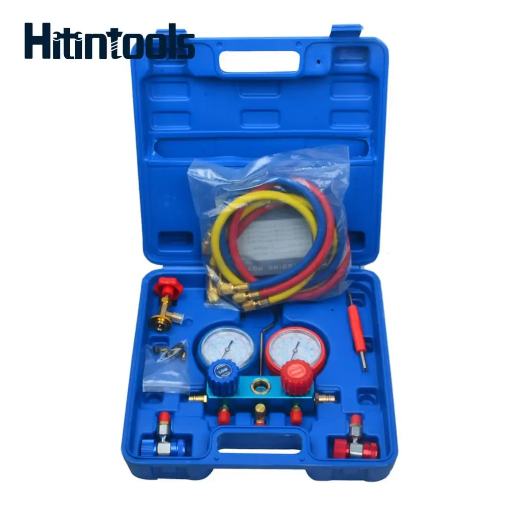 Strumento Del Tubo Flessibile Del Manometro Del Collettore Di Pressione Dell'Aria Condizionata Per La Refrigerazione R22 R-410A R-134A R-404A