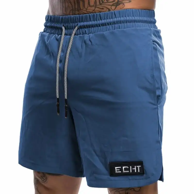 Men's and women's nylon fabric shorts, five point loose sportswear, quick drying, solid lace, same style, summer 2