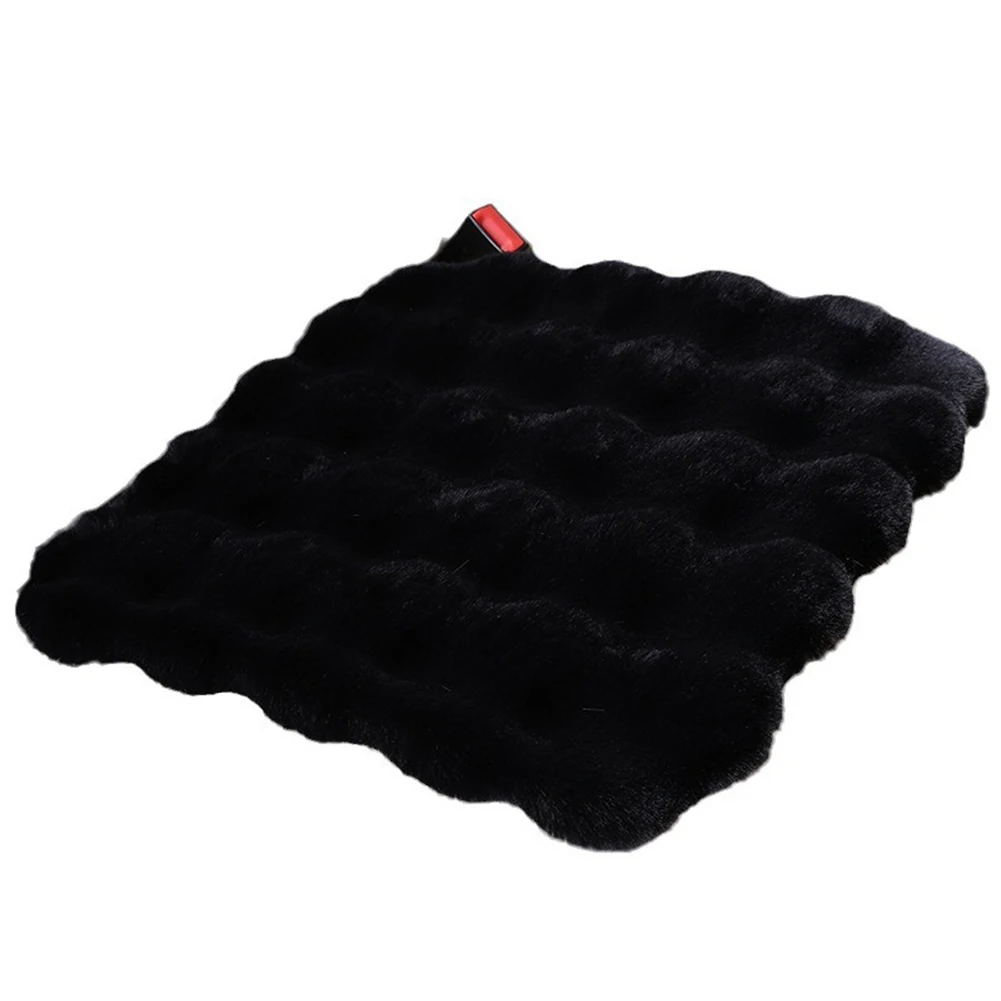 

Enhanced Driving Comfort Car Cushion Thickened Plush Fur Non Slip Bottom Universal Fitment Ideal for Winter Season