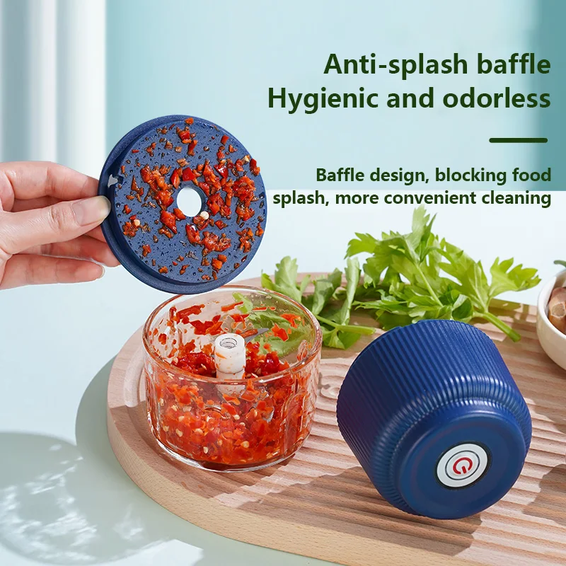 1 adet 8.8oz elektrikli Mini sarımsak kıyıcı USB kıyma makinesi sarımsak ezici makinesi sağlam dayanıklı ezilmiş zencefil sebze C