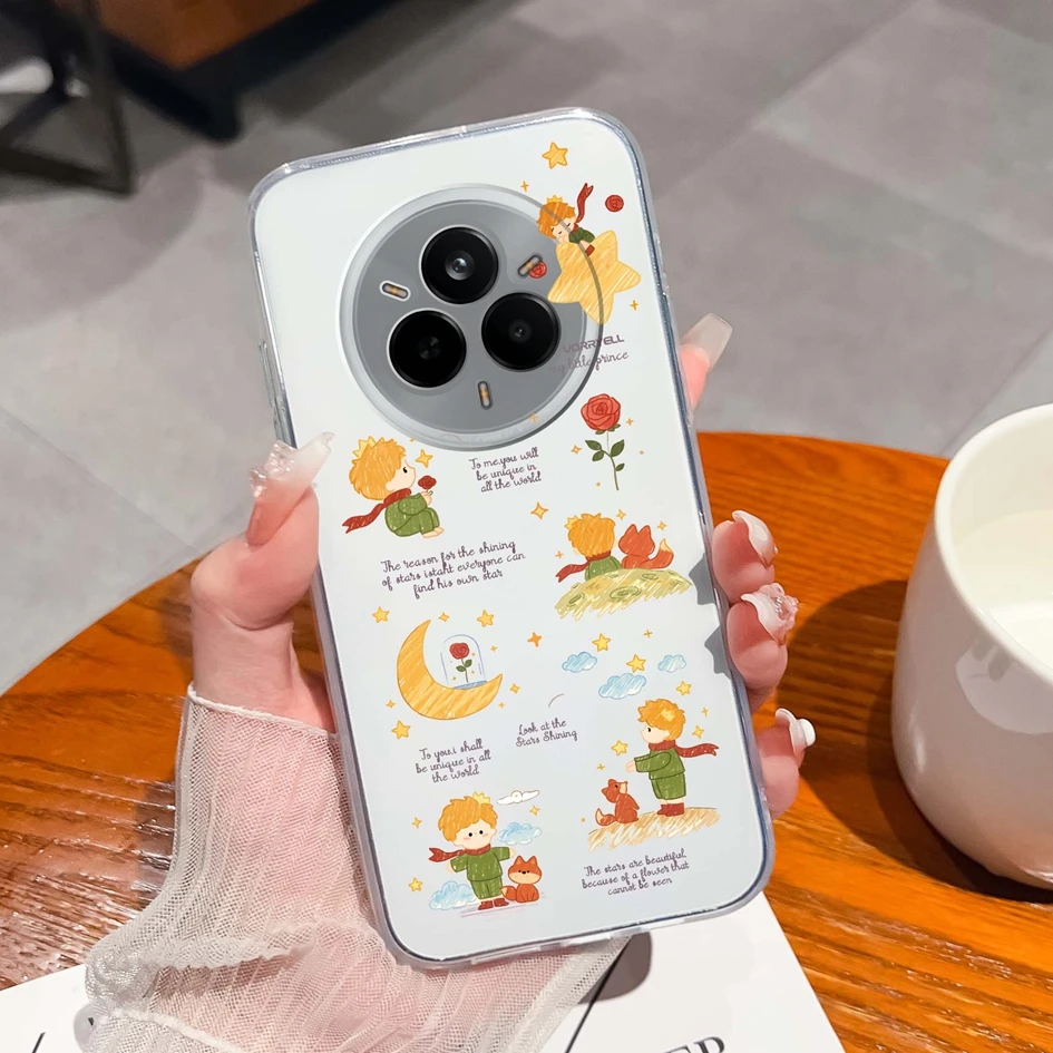 Cute Kitten Pattern Anti-Slip Clear Soft Silicone TPU Case