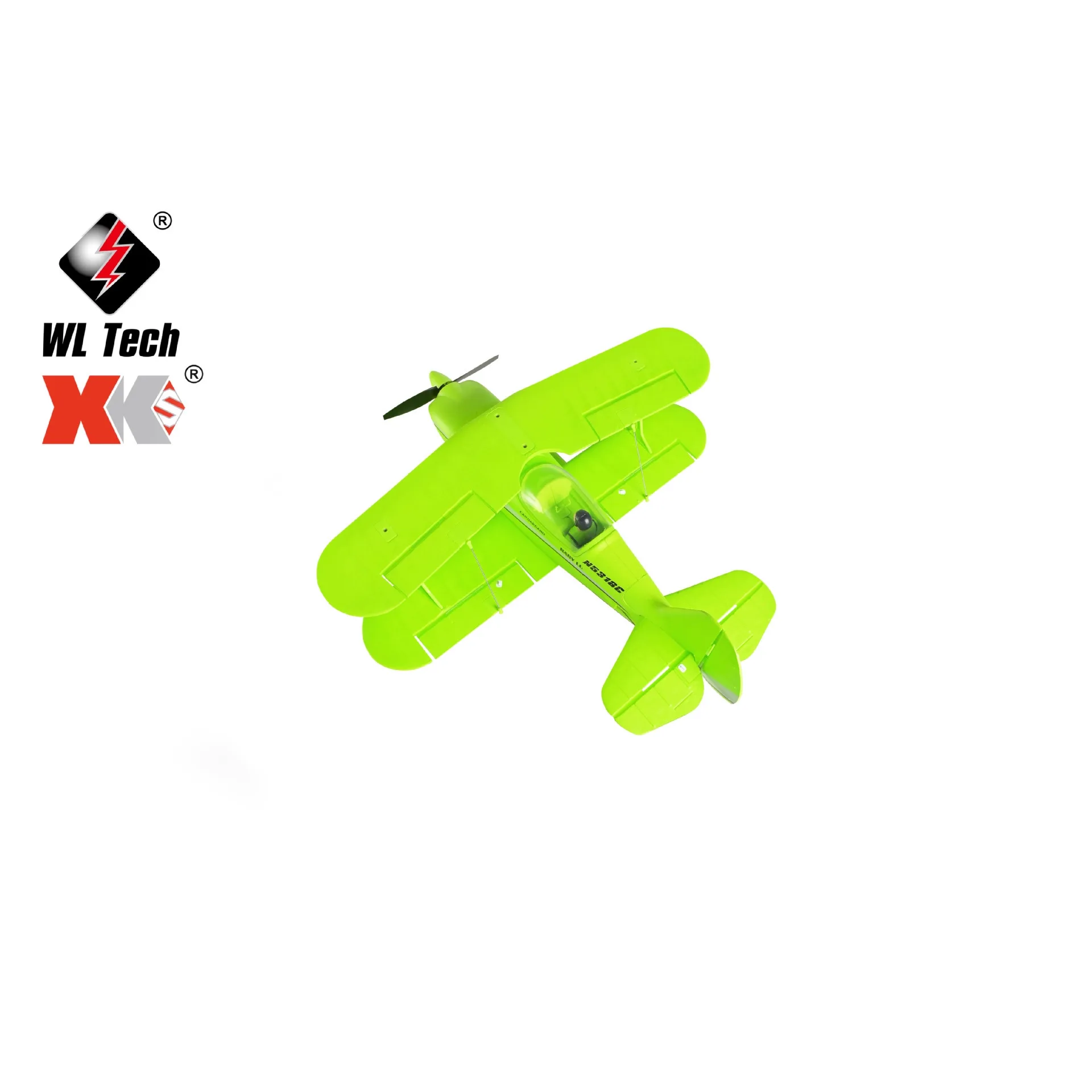 WL Tech XK A310 RC 비행기 WWII 비치 D17S 바이플레인 3D/6G 고정밀 브러시리스 실제 항공기 어린이 및 성인 취미용