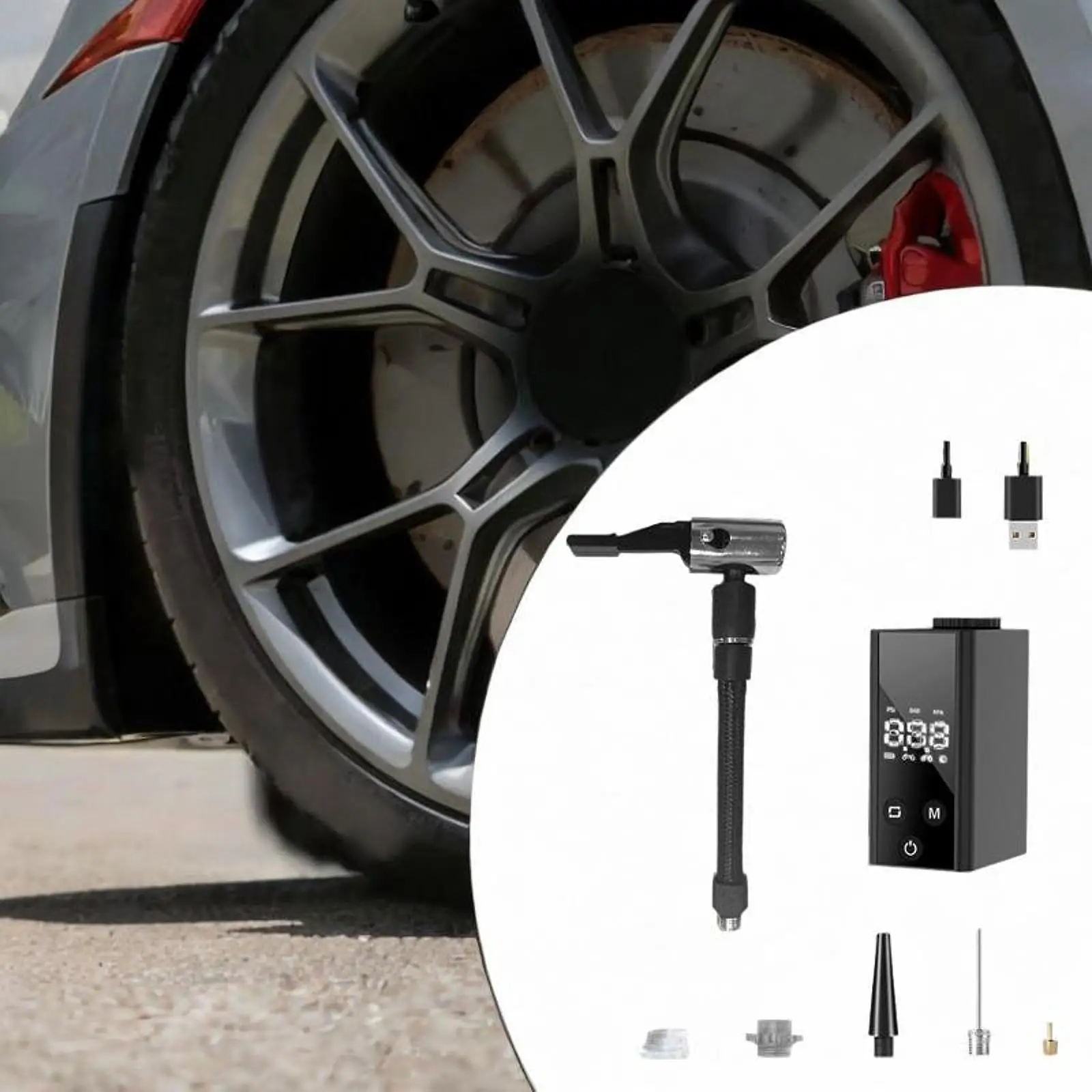 Generic Electric Tire Pump Fast Air Pump for SUV Motorcycle Basketball
