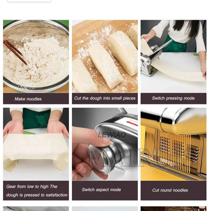 Noodle Maker Household Automatic Intelligent Noodle Press Electric Small Multi-Function Dumpling Wrapper Noddle-Made Machine