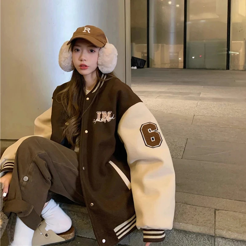 ☆韓国の人気☆【MLB】☆W's Wool Varsity Crop Jacke.t☆ Amazon.com: RIZING STAR Premium Cropped Varsity Jacket