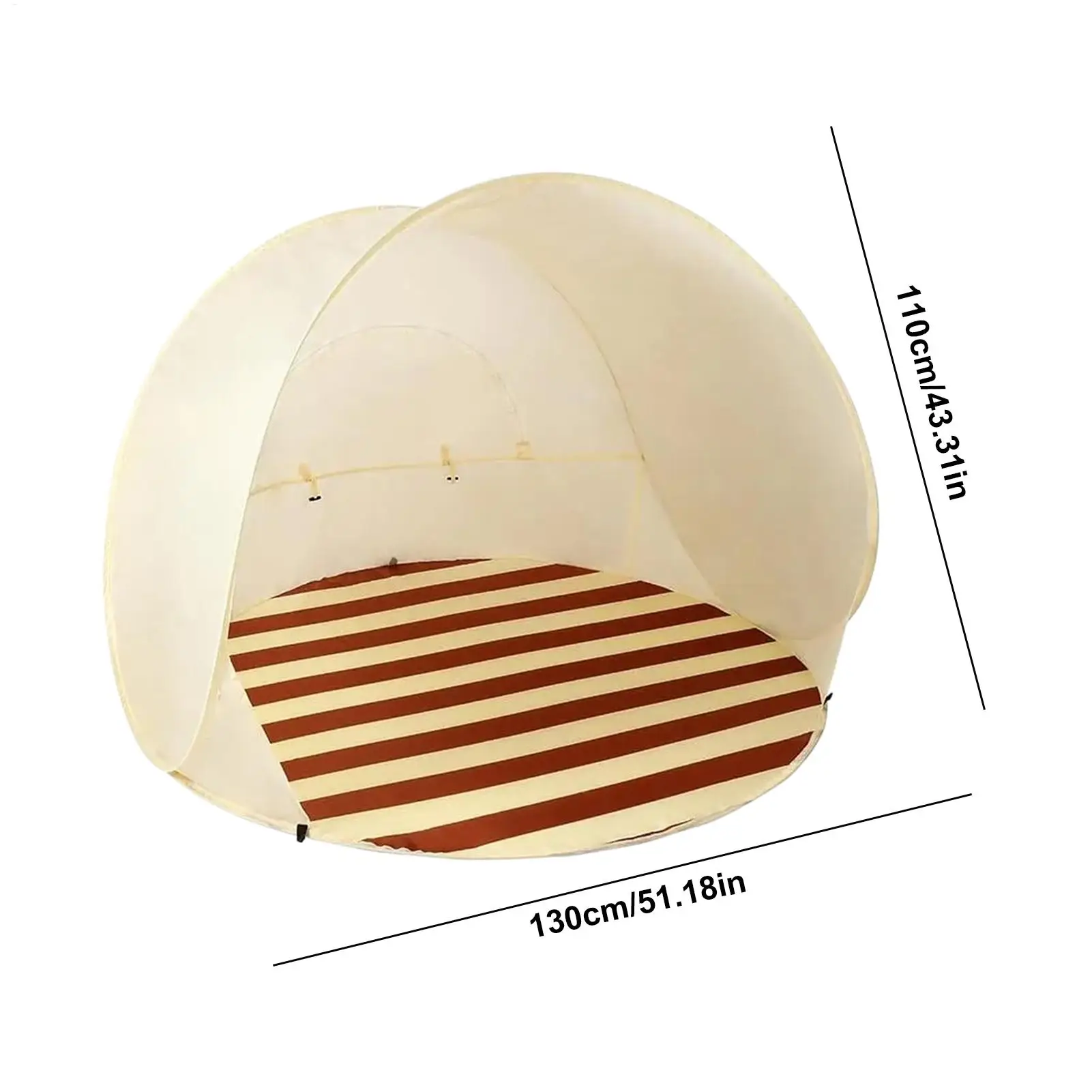  slider image of Portable Quick-Opening Beach Tent