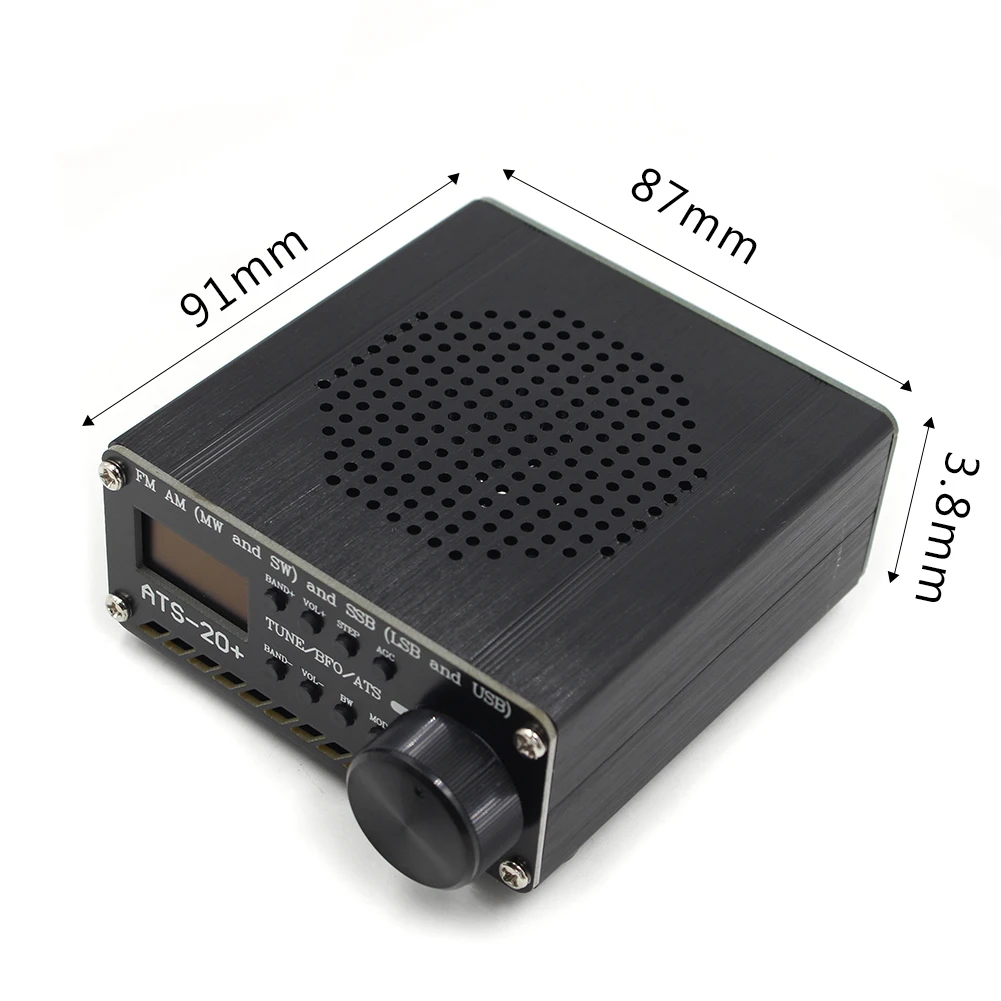 풀 밴드 라디오 리시버 ATS-20 + 리시버 FM AM (MW SW) SSB (LSB USB) 안테나, 가정용 OLED 디스플레이 리시버, SI4732