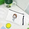 Cartoon Ladies Nurse Printed Cosmetic Bags Foldable High Capacity Women Makeup Bag Eco Reusable Storage Pouch Pencil Case 5
