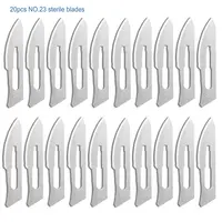 20-100pcs Sterile #10/11/23/Medical Surgical Blades for Eyebrow,Dental,Dissection, Podiatry, Grooming, Acne Removal,Laboratory 2