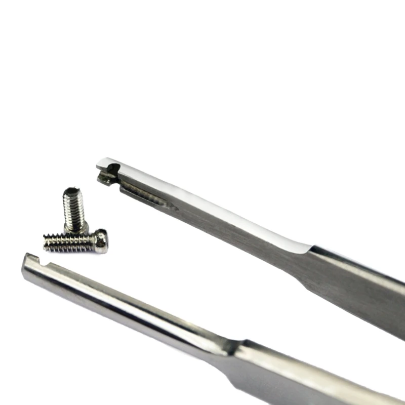 Tweezer Tongs Eyeglass Repairing Tools for Lab Industrial Jewelry Craft Metal Optical Screw Tweezer Glasses Screw Tweeze 87HA precision tweezers tweezer tool