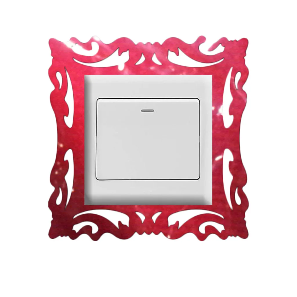 Bianriche Adesivo da parete a specchio in acrilico, rimovibile, con scritta Welcome to Our Home, decorazione per casa, soggiorno, camera da letto, bagno, colore: argento