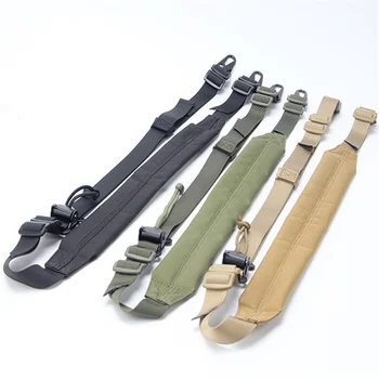 Imbracatura tattica per fucile da caccia rimovibile imbottita a 2 punti attrezzatura da tiro modulare da combattimento accessori per cinturino MC
