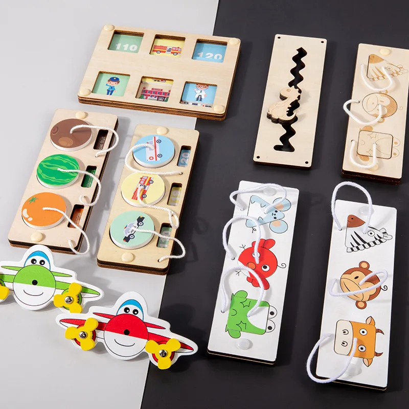 

Montessori toys Busy Board Element Part Accessories Kid Early Learning education DIY Puzzle Activity Wooden Assembling Teaching