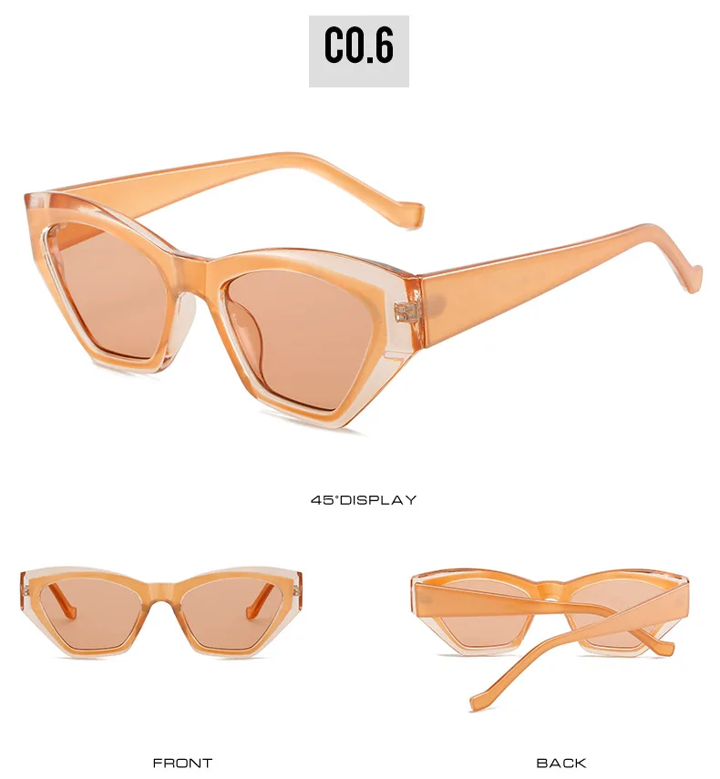 OEC CPO Vintage Cat-Eye-Sonnenbrille für Damen 2026 Neue Mode Quadratische Sonnenbrille Damen Markendesigner Retro-Brillen UV400 – Detail 11