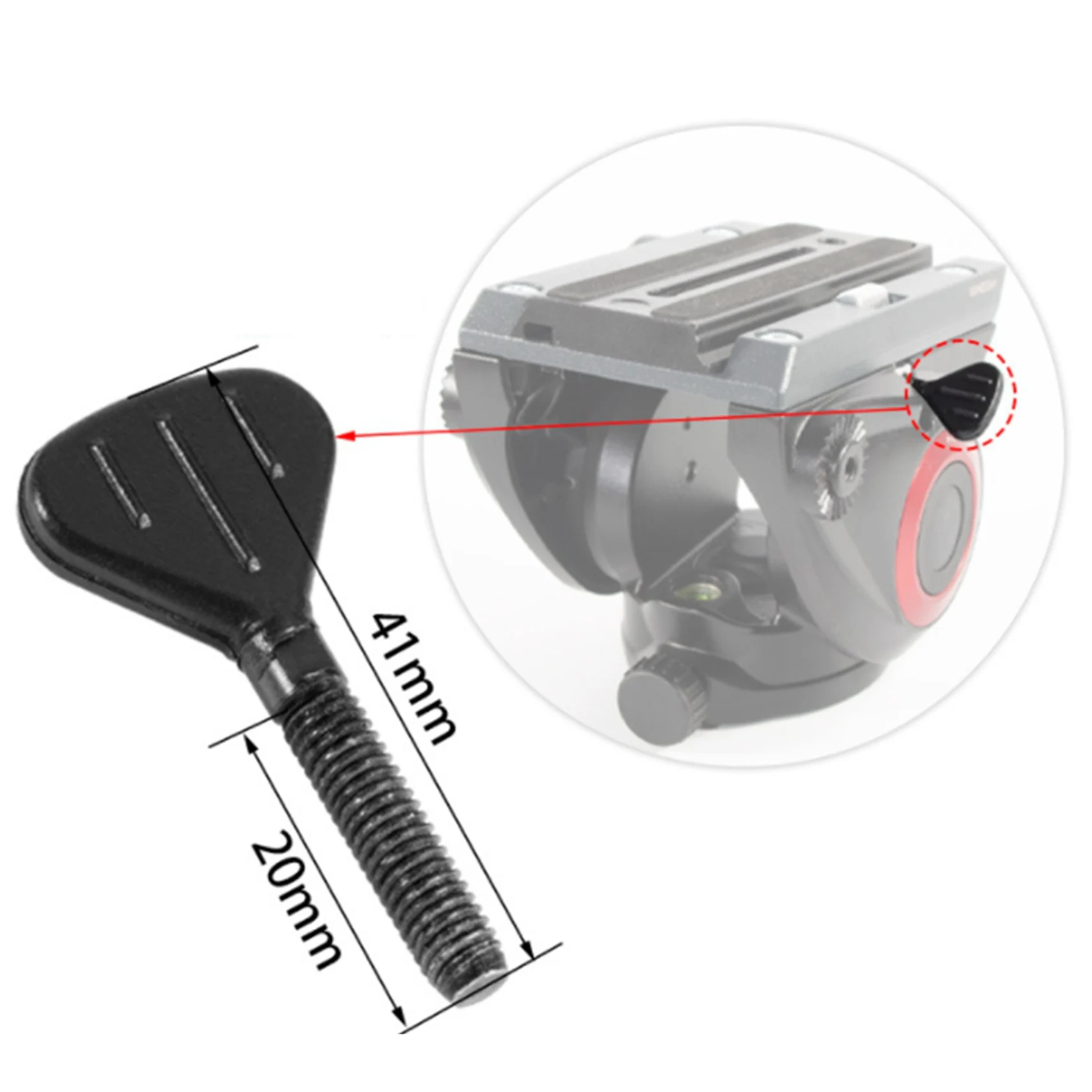 AEF1-2X 퀵 릴리스 플레이트 잠금 나사는 Manfrotto MVH500AH 유압 팬/틸트 패널 제어 나사에 적합합니다.