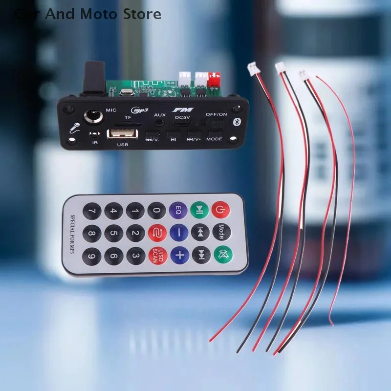 Audio Player Set with Amplifier; Bluetooth MP3 Decoder Board; Ideal for DIY MP3 Player Projects. - 3