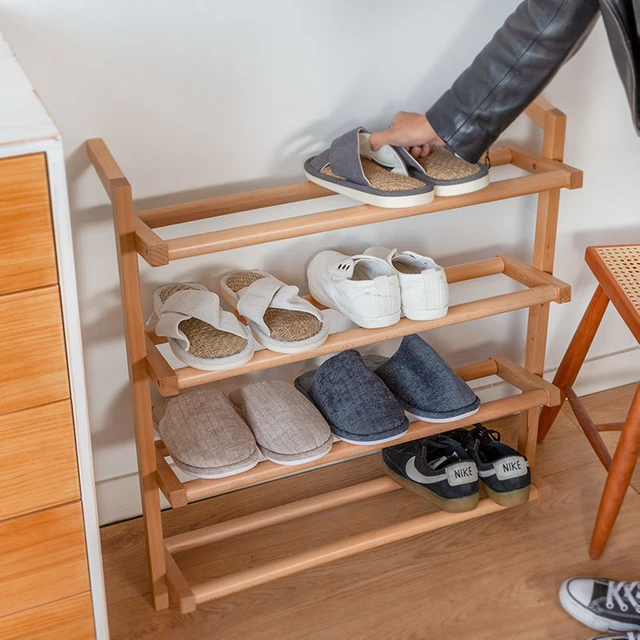 Space Saving Cupboard Shoe Rack Storage Organization Hallway Shoe Rack  Wooden Wall Mueble Para Zapatos Organizador Furniture - AliExpress