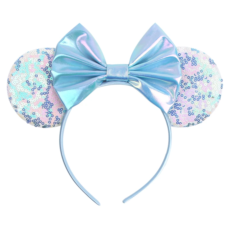 Klassische Maus Ohren Stirnband Für Frauen Mädchen Festival Party Prinzessin Haarband Kinder Pailletten Bogen Weibliche Nette Neue Haar Zubehör – Detail 5