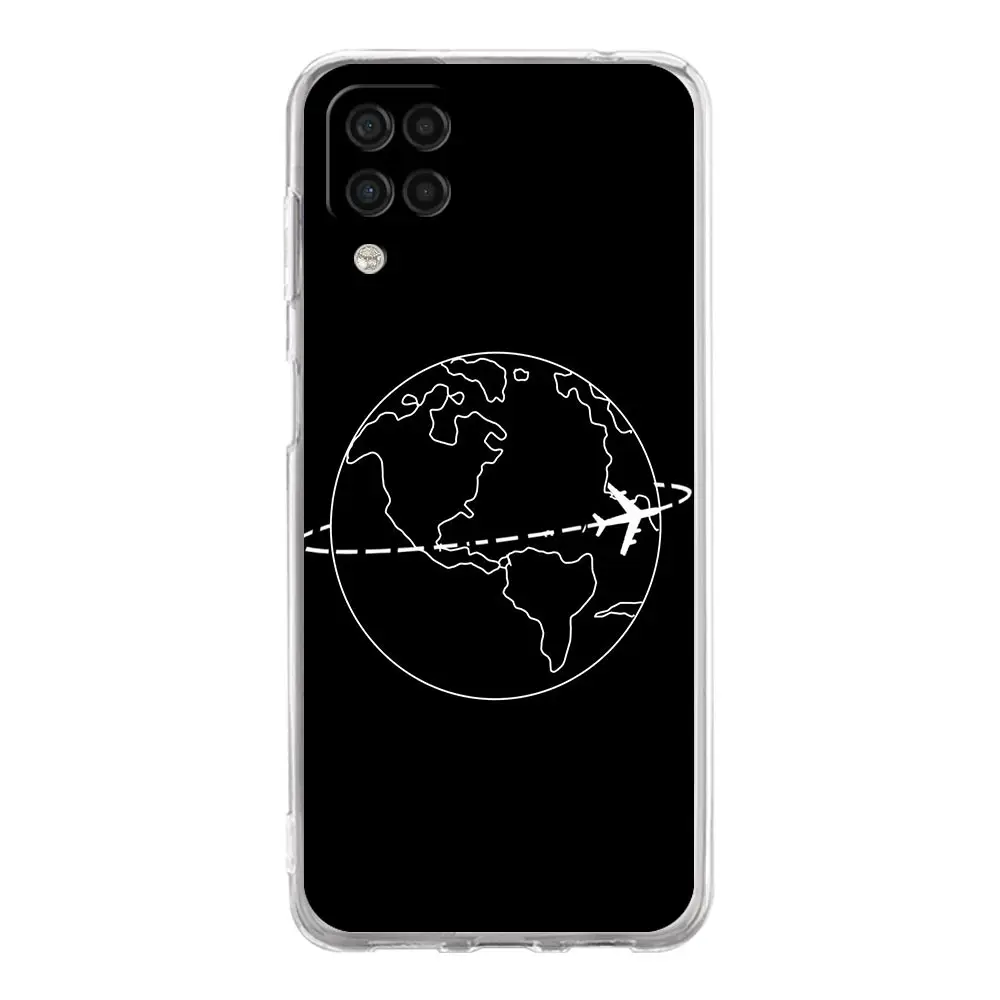 Cartoon World Map Scenery Phone Case