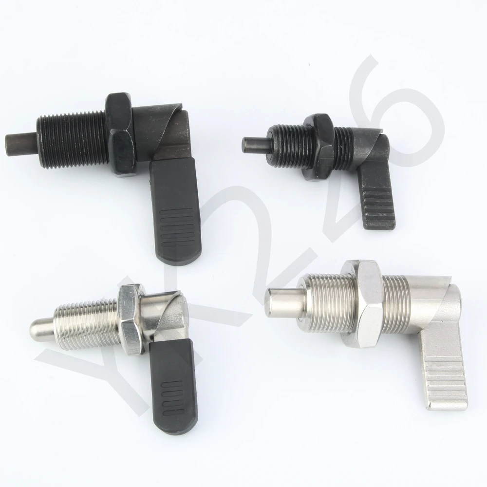 YK226 카본/스테인레스 스틸 레버 타입 캠 액션 인덱싱 플런저, L-잠금 너트가 있는 인덱스 볼트 핸들