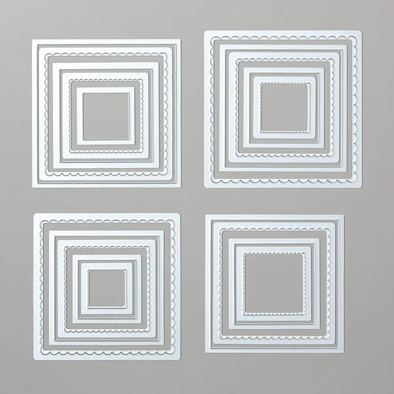 

Layering Squares Dies Set Geometric Frames Metal Cutting Dies For DIY Craft Scrapbook Embossed Paper Album Card Making 20A