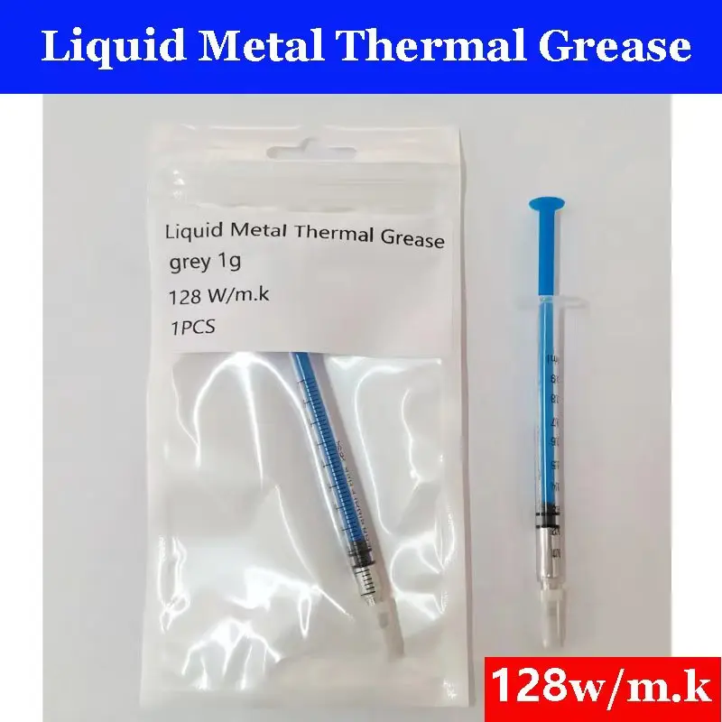Thermal Conductive Paste Liquid Metal For CPU GPU Cooling 128W/MK