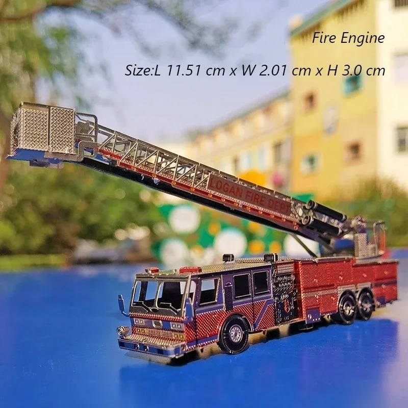 3D Metal Puzzle Mixer Truck Engineering Vehicle DIY Assembly Kit