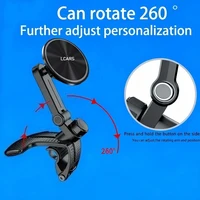 Lcars 360 ° Adjustable Dashboard Phone Car Mount Base, Equipped with Anti-Slip Silicone Clip and Magnetic Attachment, Suitable for All Smartphones, Car Phone Mount Base, Adjustable Phone Holder, Modern Phone Holder, Sturdy Fixing Design. - Image 3