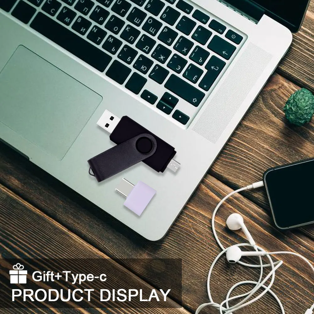 USB Flash Drive OTG Pen Drive 64 GB 32 GB 16 8 4GB External Storage Frosted Double Application Micro USB Stick