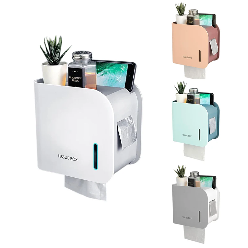 

Водонепроницаемый держатель для туалетной бумаги, стеллаж для хранения в ванной комнате, настенный держатель для бумаги