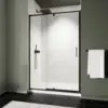 38-42" W x 71" H Pivot Shower Door, with 1/4" (6mm) Clear SGCC Tempered Glass, Reversible Installation 1