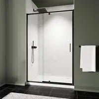 38-42" W x 71" H Pivot Shower Door, with 1/4" (6mm) Clear SGCC Tempered Glass, Reversible Installation 1