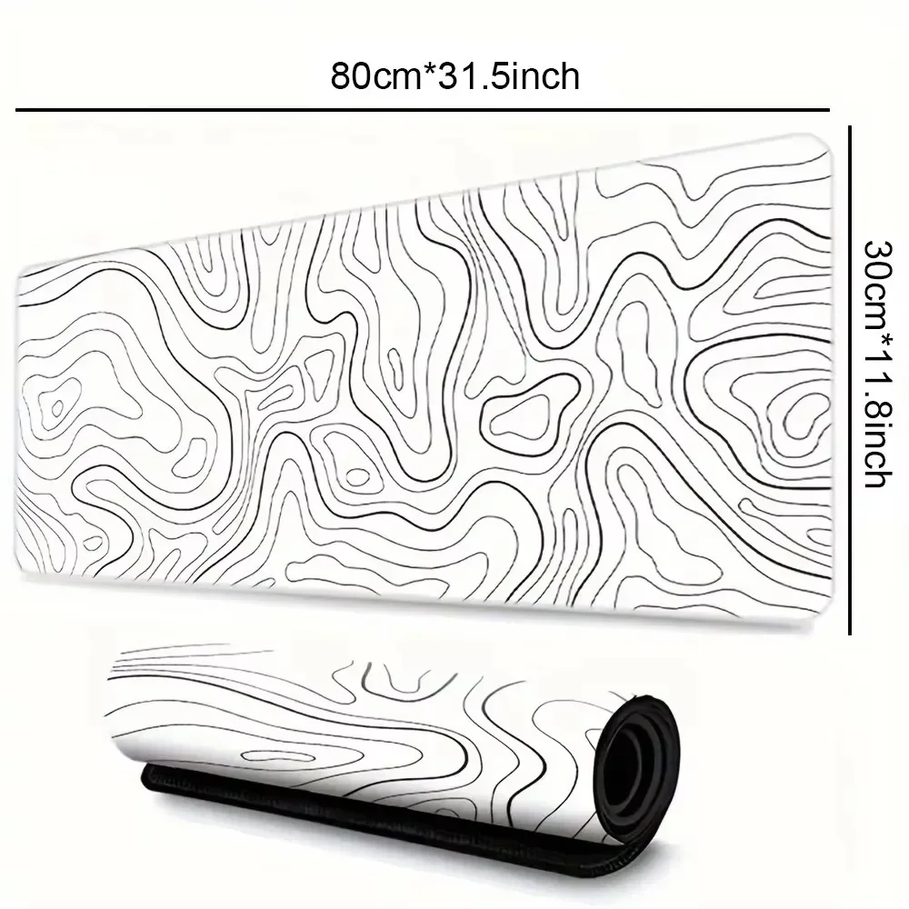 Premium Gaming Mouse Pad - Stitched Edges, Anti-Slip Base, Smooth Glide Surface