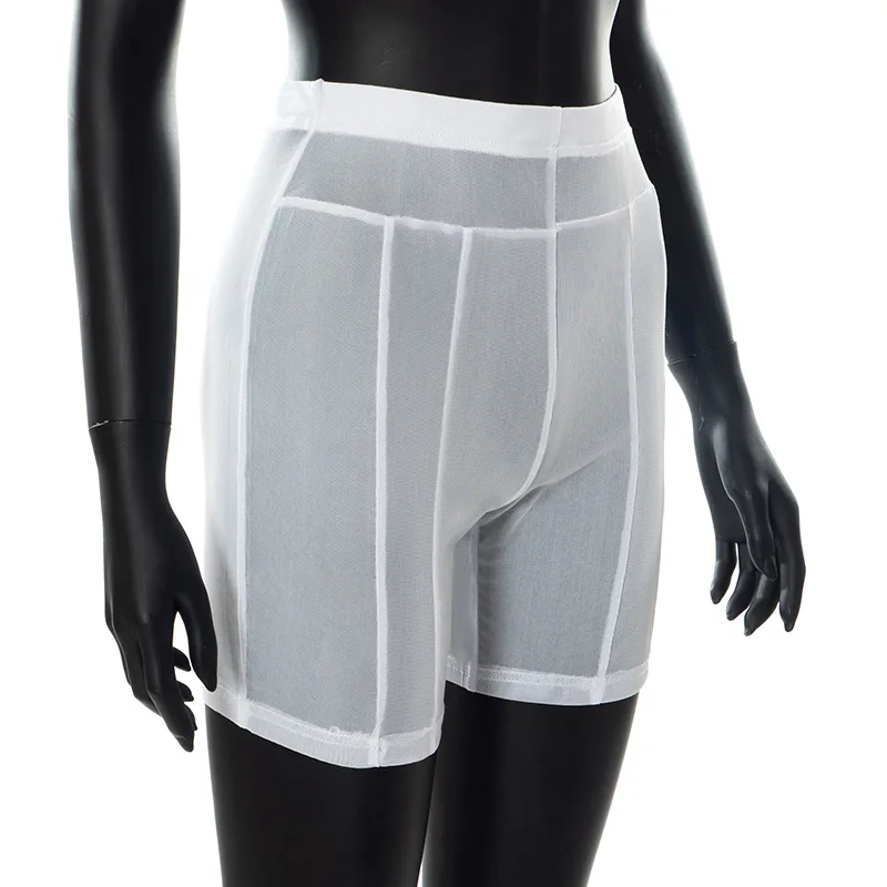 7 Colors Sexy Shorts Mesh See Through Workout Shorts for Women Clothes Summer Black Leggings High Waist Hip Lift Slim Sweatpants