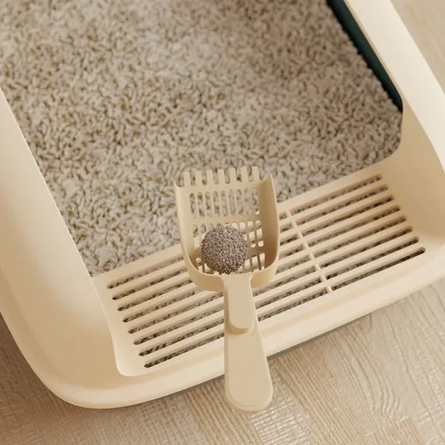 Anti-Splash Small Cat Bedpan - Pet Sandbox & Kitten Tray Design Practical Cats Toilet with Easy Cleaning Must-Have Cat Supplies 6
