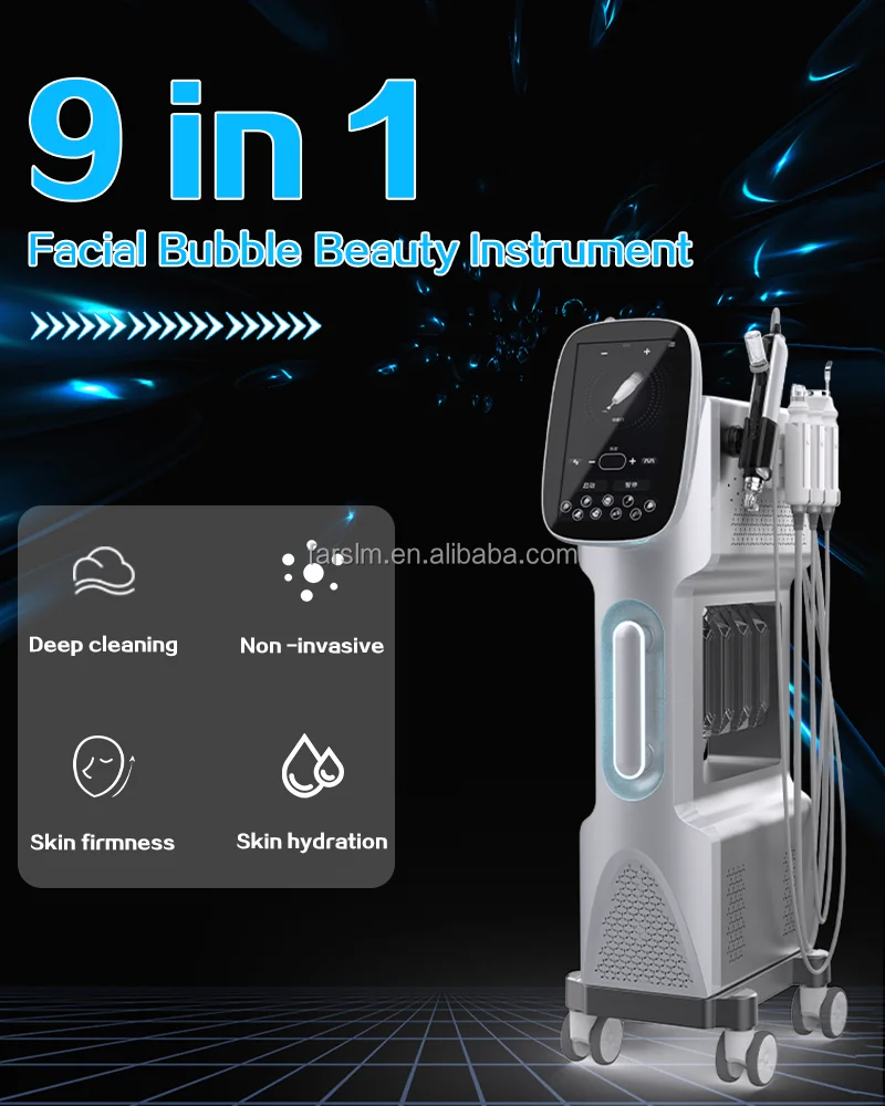 

9 IN 1 hydro machine microdermabrasion facial machine Hydra Peel Dermabrasion Facial Cleaning Hydro Beauty Machine