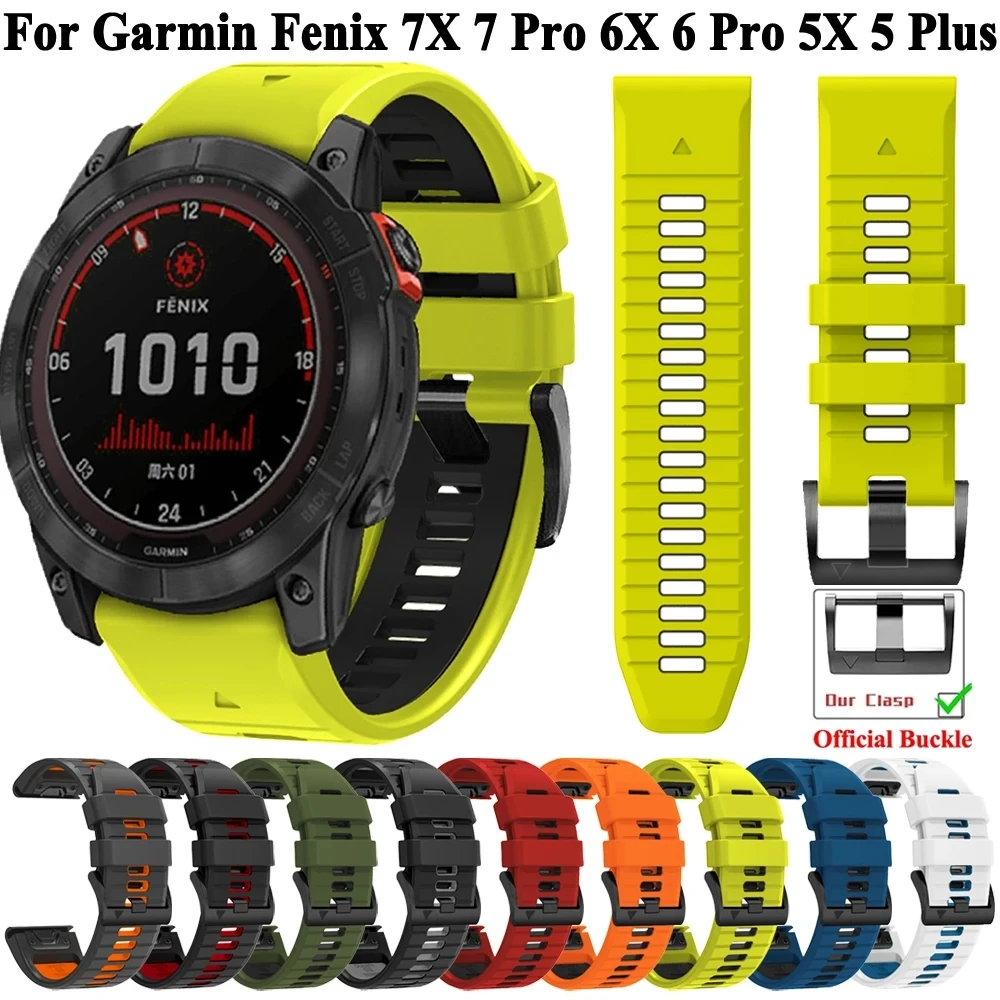 

For Garmin Quickfit 26mm 22mm Smart Band For Fenix 7X 7 Pro 6X 6 Pro Sapphire Solar 5 5X Plus Epix Pro Gen 2 3HR Strap Bracelet