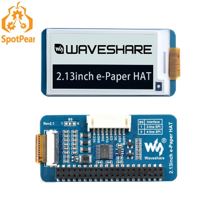 Raspberry pi 2.13 Polegada Lcd 2.13 Polegada E-ink Display Hat 250×122