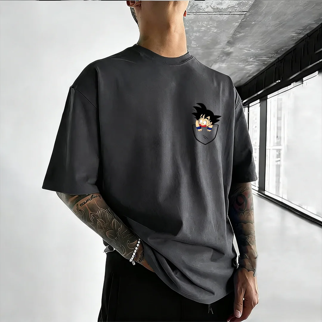 2026 Summer Hot Sale Dragon Ball Anime Pattern Family Parent-child T-shirts High Quality Short Sleeved Breathable Streetwear Top