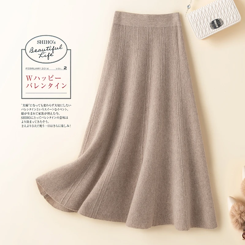 v belt a type a914 1030mm li hard wire rubber drive inner length girth industrial transmission agricultural machinery v belt Women's Skirt SolidColor High Waist Type All-Match Pure Wool Autumn Winter Fashion Casual Mid-Length Cashmere Thick Warm Knitted