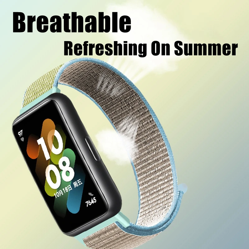 Breathable Nylon Sport Strap Replacement for Smartwatch Bracelet Loop