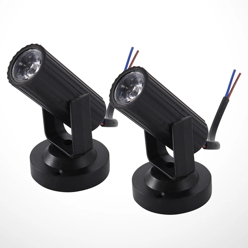

2 LED Beam Pinspot Light Stage Lights Spotlight Track Lighting forParty Club Cinema Karaoke Wedding Outdoor Show ( Black )