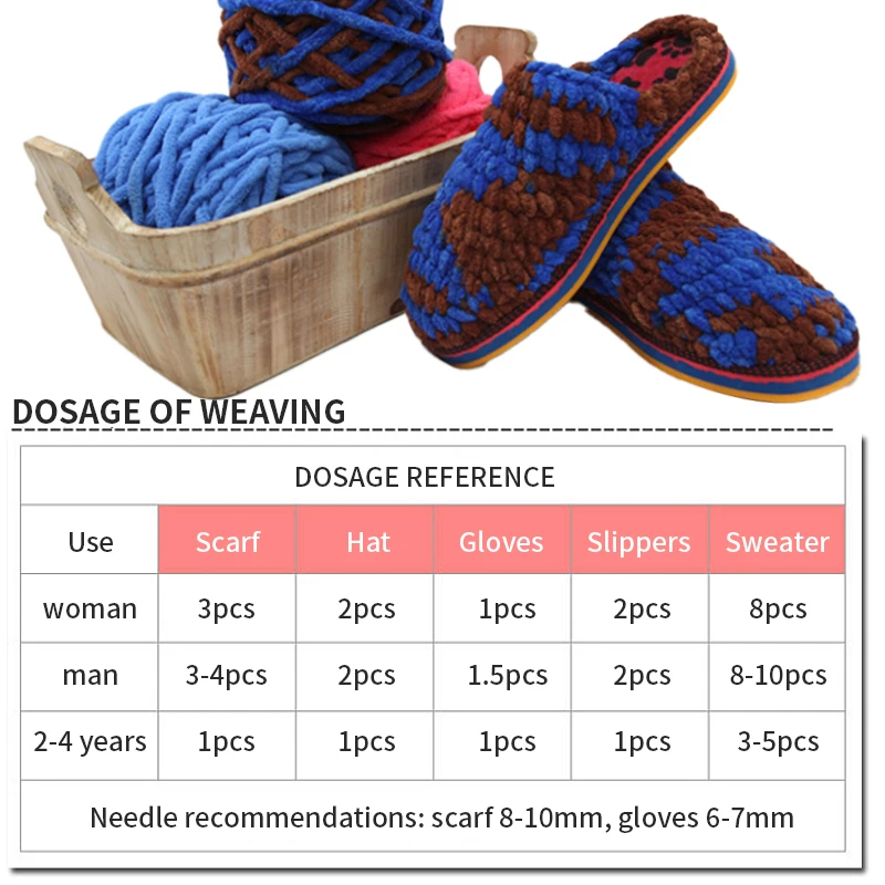 100g/Set Chenille Milk Skeins Yarn Chunky Crochet Needlework Dyed Wool Yarn For Crochet Hat Dolls Glove Blanket At Low Price
